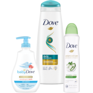 Dove Baby, Hair or Personal Care $4 to $11